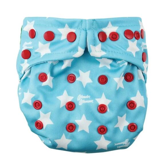 BUMKINS Wonder Woman DC Comics cloth diaper adjustable all in one - Picture 1 of 11